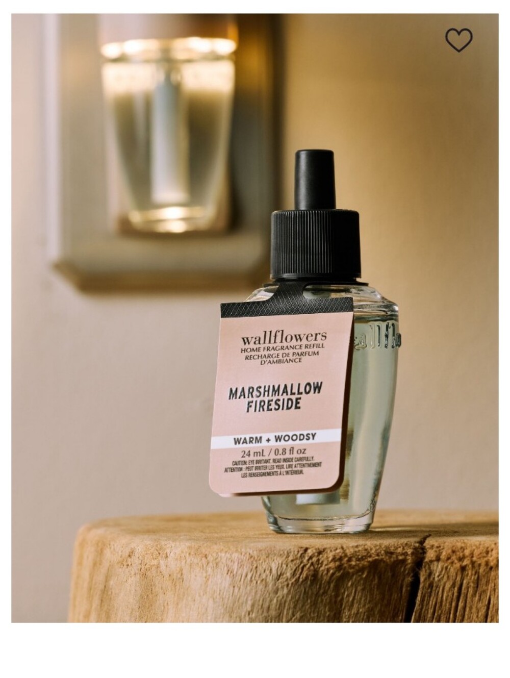 Wallflower Marshmallow Fireside Refill with Pink Label